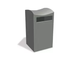 Poubelle en béton moderne