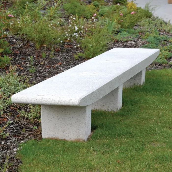 Simple concrete bench