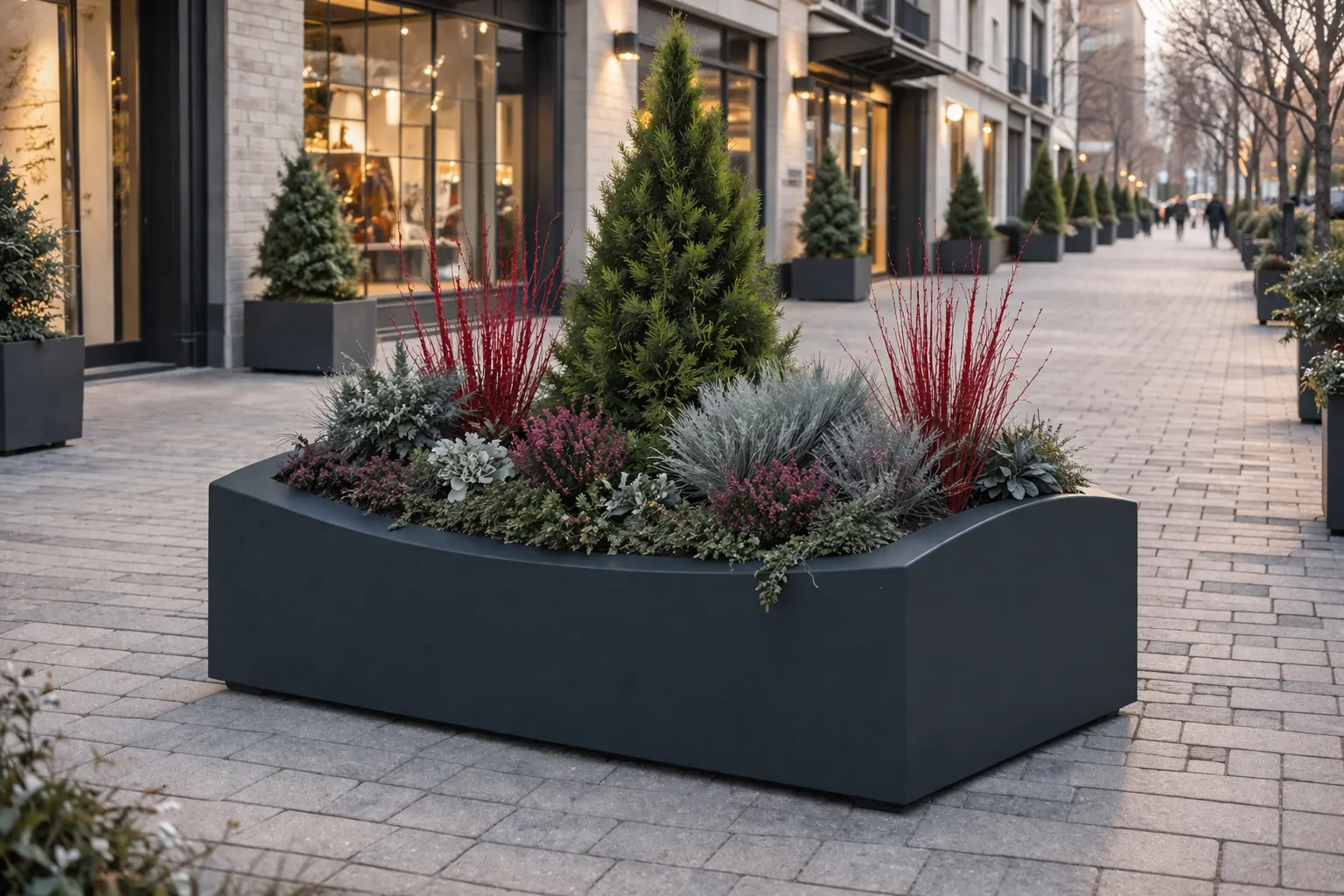 Loft concrete planter