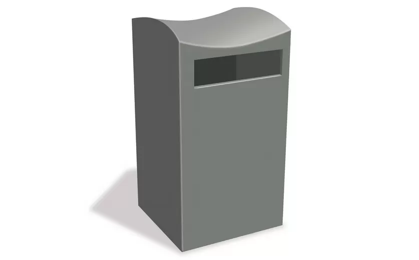 Moderne Betonmülltonne