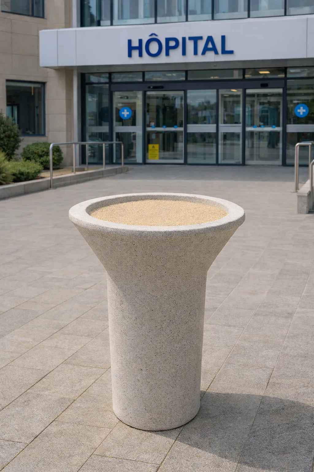 Concrete public ashtray AP81CEN