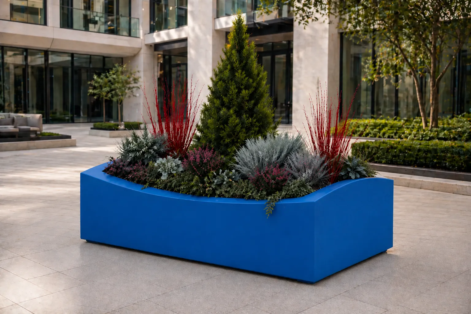 Loft concrete planter