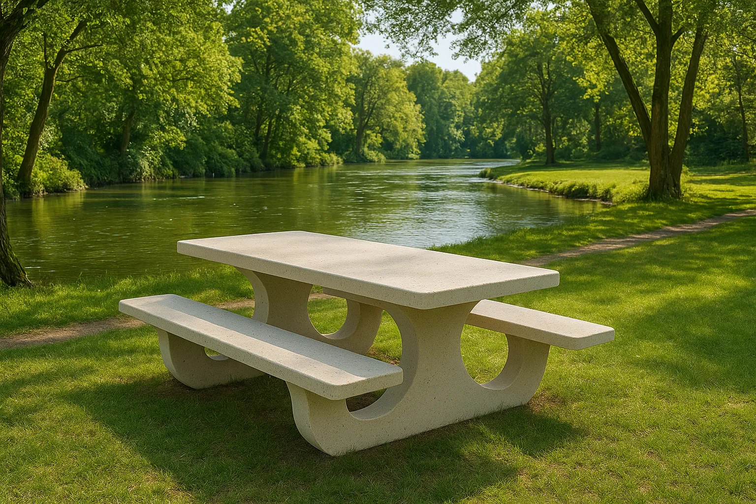 Betonnen tafels