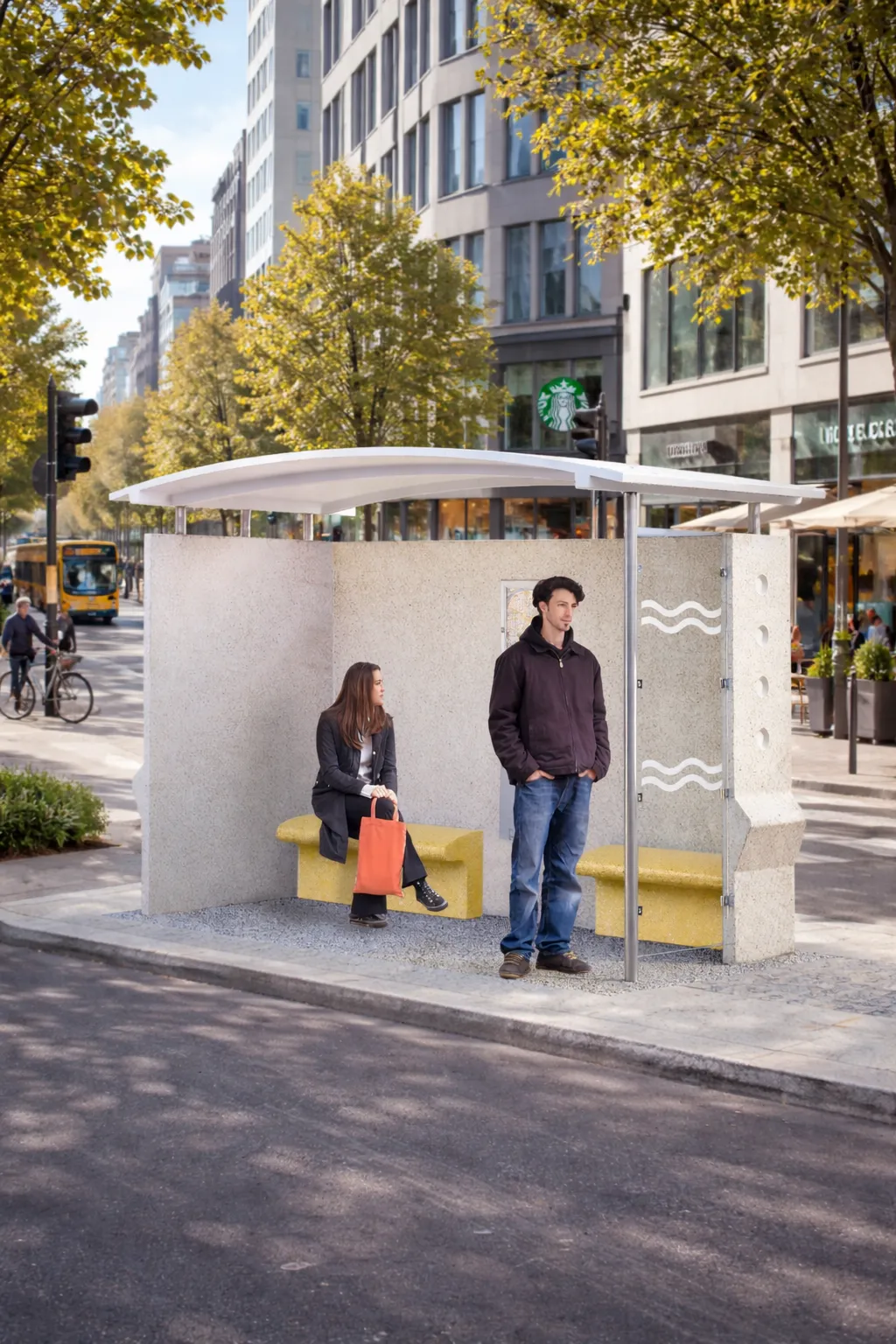 Glazed passenger shelters