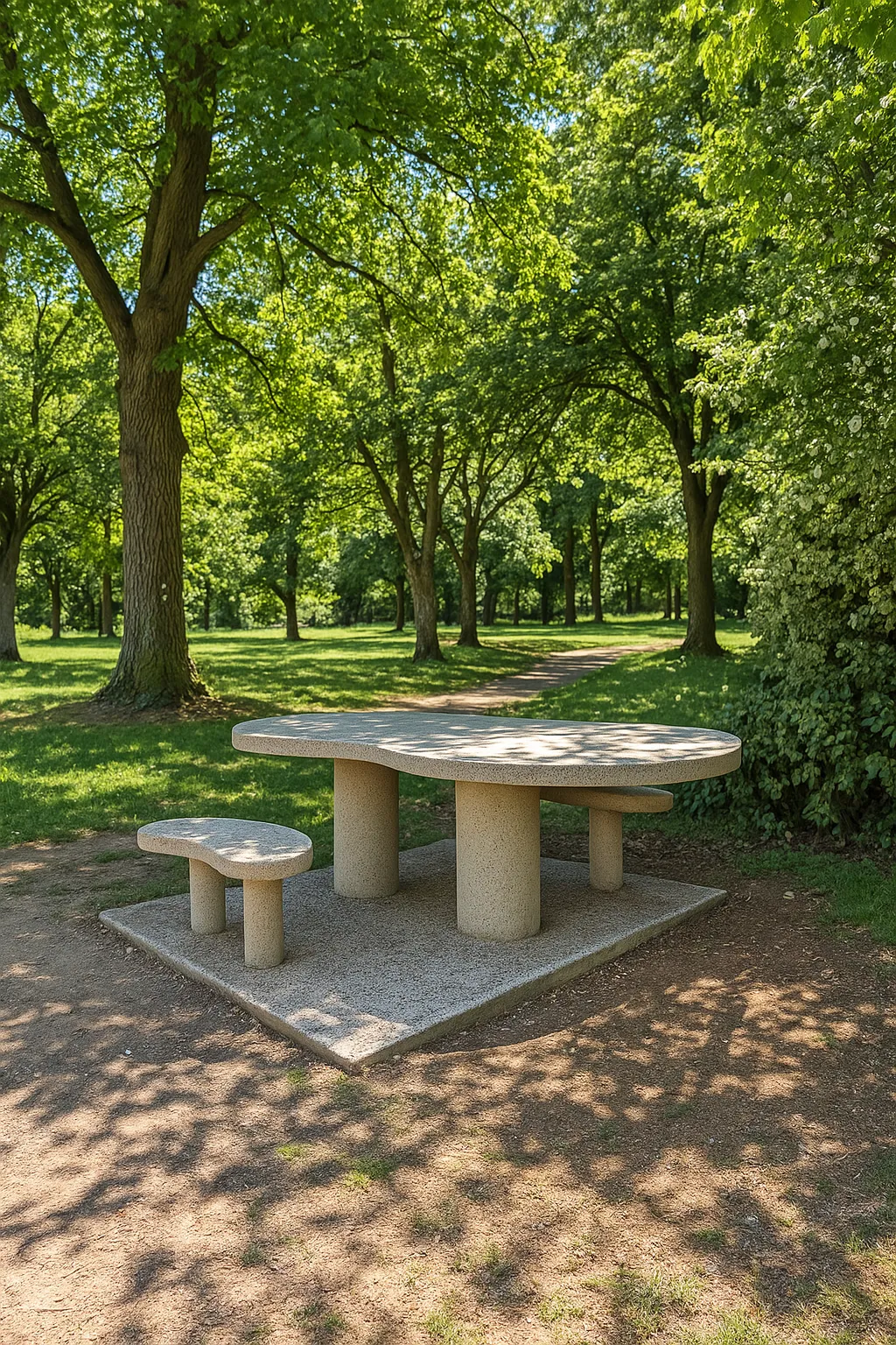 Ergonomische picknicktafel