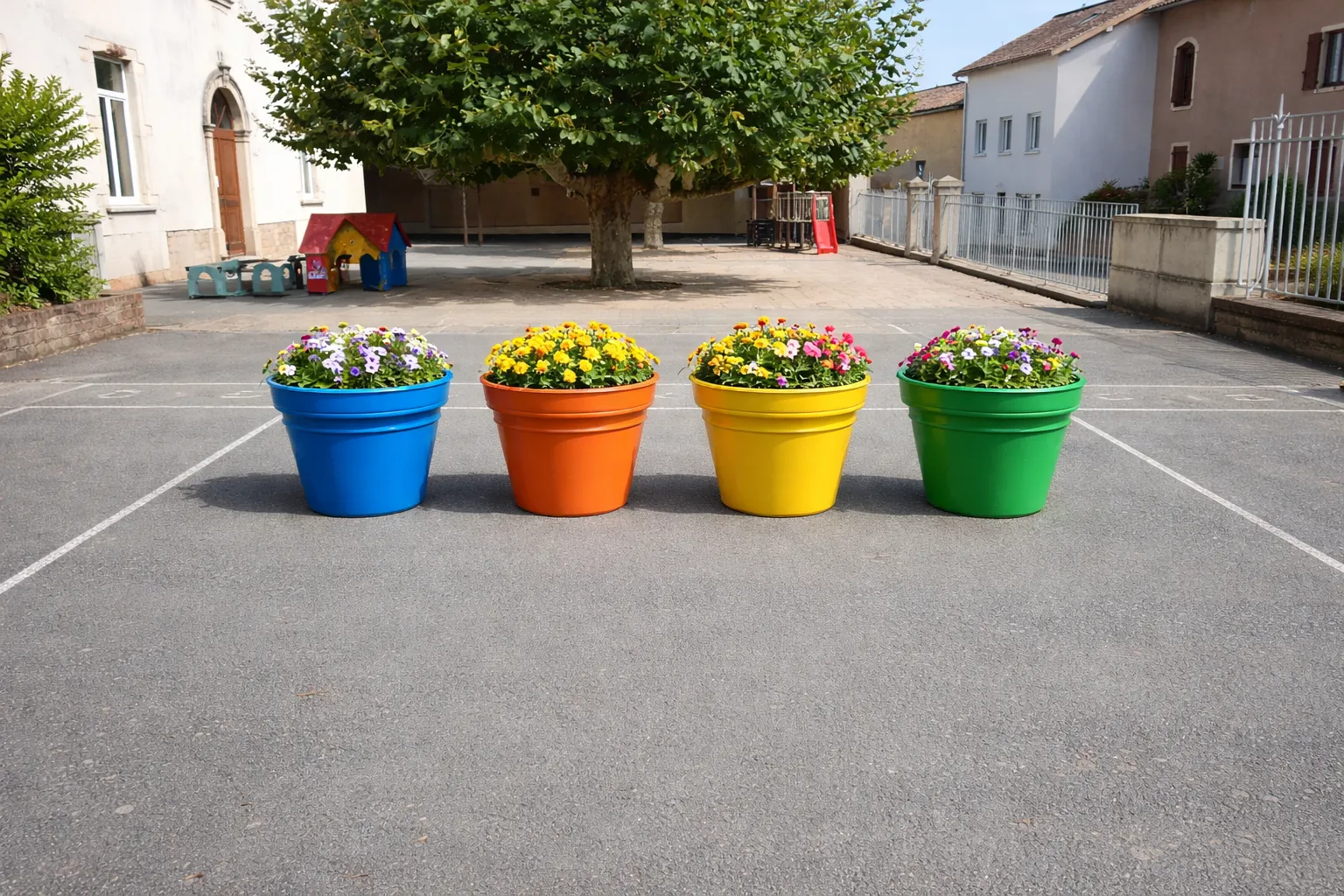 Giant pot concrete planter