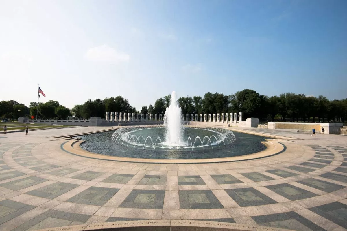 Fontaine du Mémorial national de la Seconde Guerre mondiale à Washington