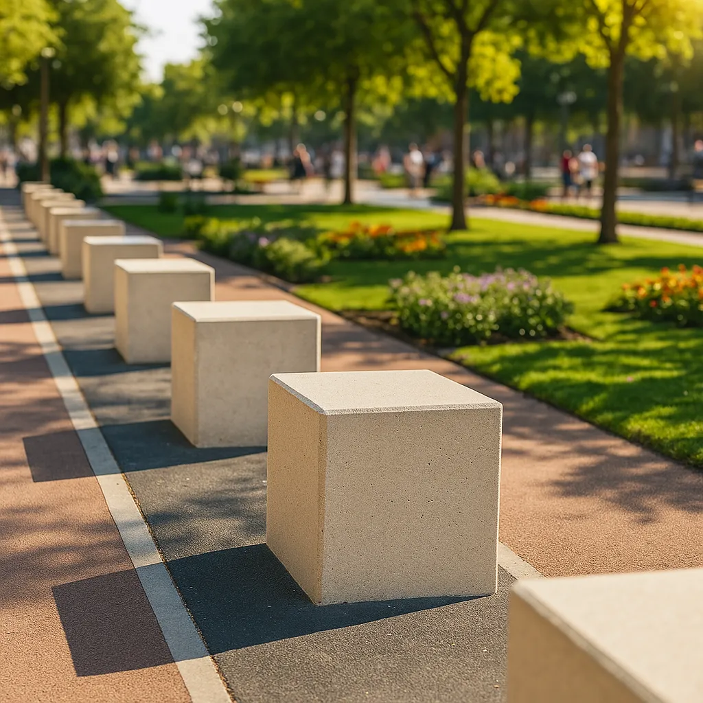 Quadratischer Betonpfosten