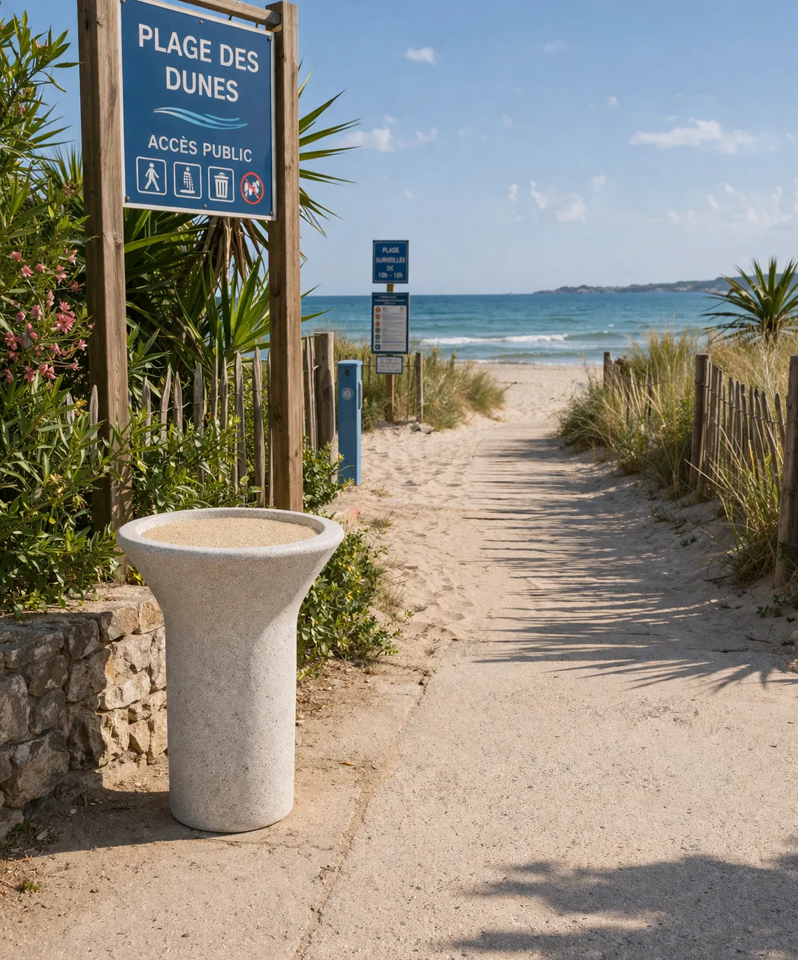 Concrete public ashtray AP81CEN